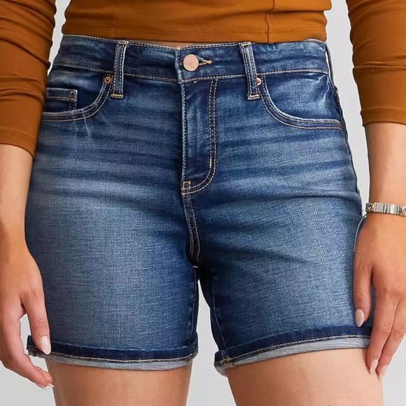 BKE Pants - BKE Gabby Blue Denim Shorts 27